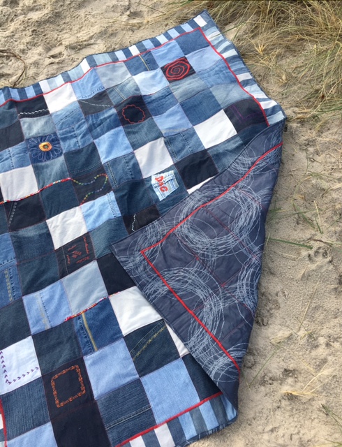 Decke mit Rückseite